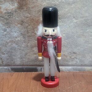 Wooden Soldier Nutcracker Figurine Hand Painted Style 7 Inch Tall